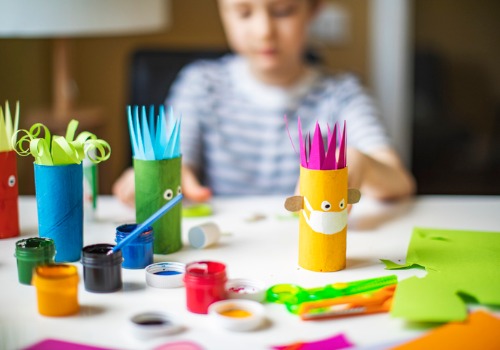 Girl Doing Crafts at One of Our Child Care Programs in Peoria IL